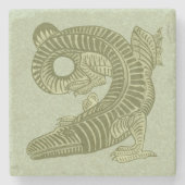 De Morgan's Alligator Marble Stone Onderzetter (Voorkant)