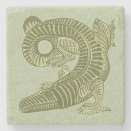 De Morgan's Alligator Marble Stone Onderzetter