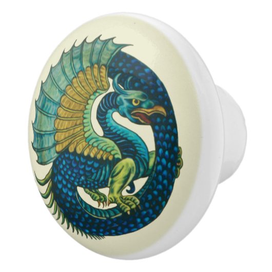 De Morgan's Dragon keramische knop (Rechts)