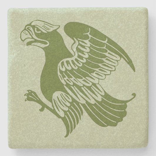 De Morgan's Eagle Marble Stone Onderzetter (Voorkant)
