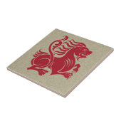 De Morgan's Lion Kleine Keramische Tegel Tegeltje (Zijkant)