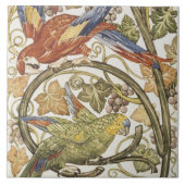 De Morgan's papegaaien op Grapevine Collectie Tegeltje (Voorkant)