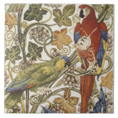 De Morgan's papegaaien op Grapevine Collectie Tegeltje (Voorkant)