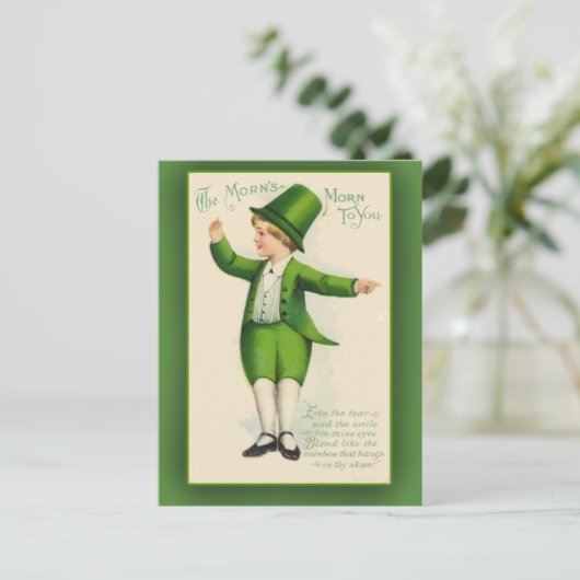 De Morn's Morn naar je St. Patrick's Day Kaarten (Staand voorkant)