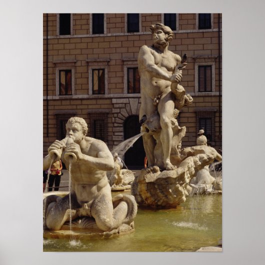 De Moro-fontein Poster (Voorkant)