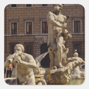 De Moro-fontein Vierkante Sticker