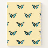 De morpho Butterfly Hardcover Spiral Sketchbook Notitieboek (Achterkant)