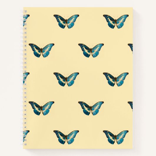 De morpho Butterfly Hardcover Spiral Sketchbook Notitieboek (Voorkant)