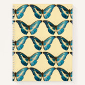 De morpho Butterfly Hardcover Spiral Sketchbook Notitieboek (Voorkant)