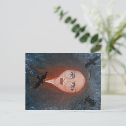 De Morrígan Briefkaart (Staand voorkant)