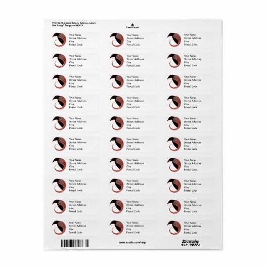 De Morrigan Celtic Adresetiketten Etiket (Full Sheet)