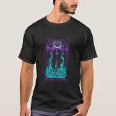 De morrigan Death Gothic Pagan Witch Triple Moon T-shirt (Voorkant)