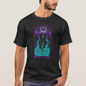 De Morrigan Death Tarot Kaart Gotische Pagan Witch T-shirt (Voorkant)
