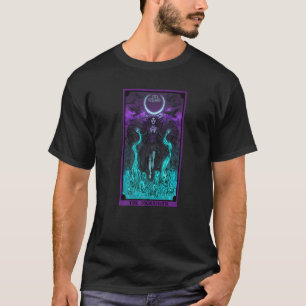 De Morrigan Death Tarot Kaart Gotische Pagan Witch T-shirt