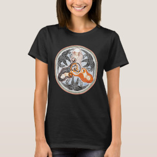 De Morrigan drievoudige godin Tarotkaart gotische T-shirt