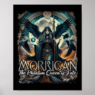De Morrigan Ierse Keltische mythologie Raven Crow Poster