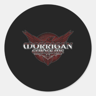 De Morrigan, Keltische godin van de oorlog, heiden Ronde Sticker