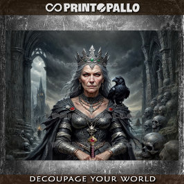 De Morrigan (Oudere versie): Keltische oorlogsgodi Tissuepapier