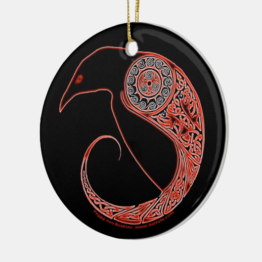 De Morrigan Raven Celtic Ornament (Links)