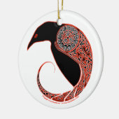 De Morrigan Raven Celtic Ornament #2 (Links)