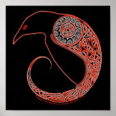 De Morrigan Raven Celtic Posters (Voorkant)