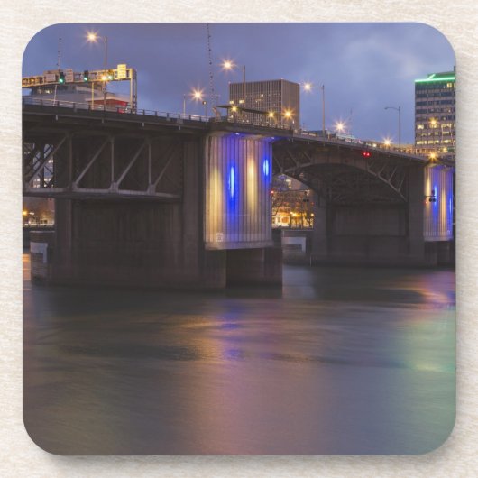 De Morrison-brug over de Willamette-rivier Bier Onderzetter (Voorkant)