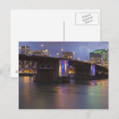 De Morrison-brug over de Willamette-rivier Briefkaart (Voorkant / Achterkant)