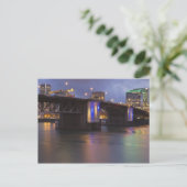 De Morrison-brug over de Willamette-rivier Briefkaart (Staand voorkant)