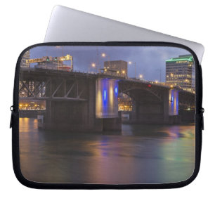 De Morrison-brug over de Willamette-rivier Laptop Sleeve