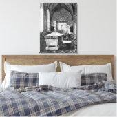 De mortuaire kapel bij de kerk van St. Mary Canvas Afdruk (Insitu (Slaapkamer))