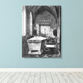 De mortuaire kapel bij de kerk van St. Mary Canvas Afdruk (Insitu (Houten vloer))