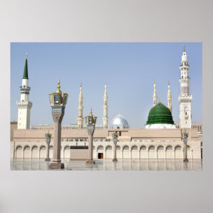 De moskee van de profeet (Al-Masjid an-Nabawi) Poster