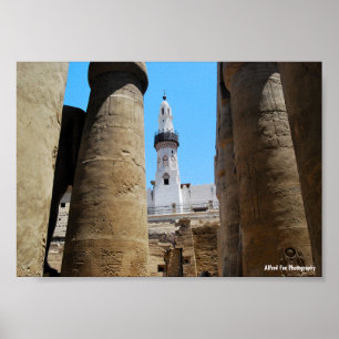 De moskee van Luxor Tempel Poster