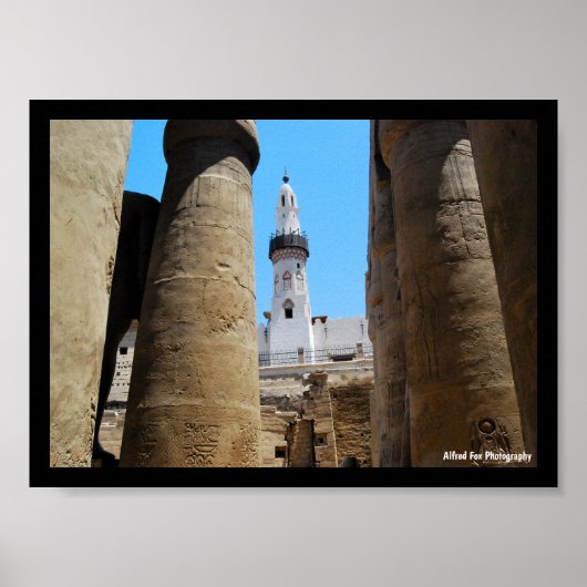 De moskee van Luxor Tempel Poster (Voorkant)