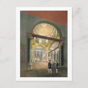 De Mosque El Aksa uit de "Souvenirs of Jeruzalem", Briefkaart