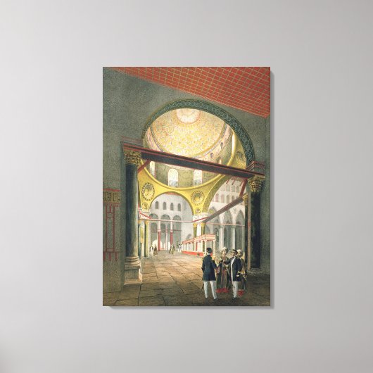 De Mosque El Aksa uit de "Souvenirs of Jeruzalem", Canvas Afdruk (Voorkant)
