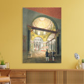 De Mosque El Aksa uit de "Souvenirs of Jeruzalem", Canvas Afdruk (Insitu (Woonkamer))