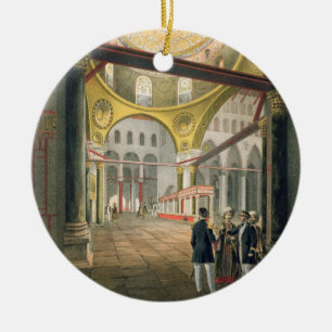 De Mosque El Aksa uit de "Souvenirs of Jeruzalem", Keramisch Ornament