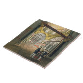 De Mosque El Aksa uit de "Souvenirs of Jeruzalem", Tegeltje (Zijkant)