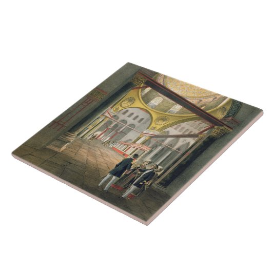 De Mosque El Aksa uit de "Souvenirs of Jeruzalem", Tegeltje (Zijkant)