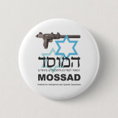 De Mossad Ronde Button 5,7 Cm (Voorkant)