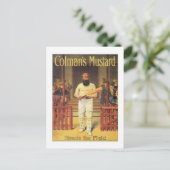 De mosterdkoppen van de  Colman op het veld Cricke Briefkaart (Staand voorkant)