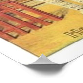 De mosterdkoppen van de  Colman op het veld Cricke Poster (Hoek)