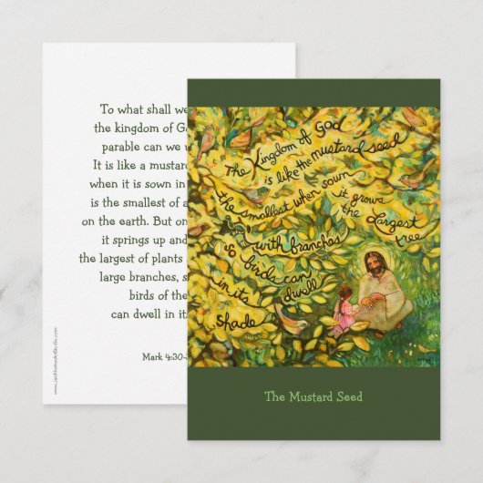 De mosterdzaadparabel (Voorkant / Achterkant)