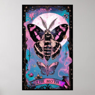 De Moth Tarot Kaart Witchy Poster