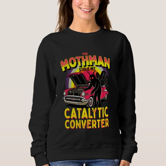 De Mothman stal mijn katalysator Funny Cut Trui (Voorkant)