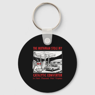 De Mothman stal mijn katalysator retro plezier Sleutelhanger