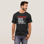 De Mothman Stale Mijn Katalysator In Point T-shirt (Voorkant volledig)
