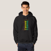 de motivación en multicolor hoodie (Voorkant volledig)