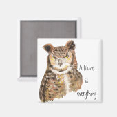 De motivatie Attitude van het Citaat is Alles met  Magneet (Voorkant / Achterkant)